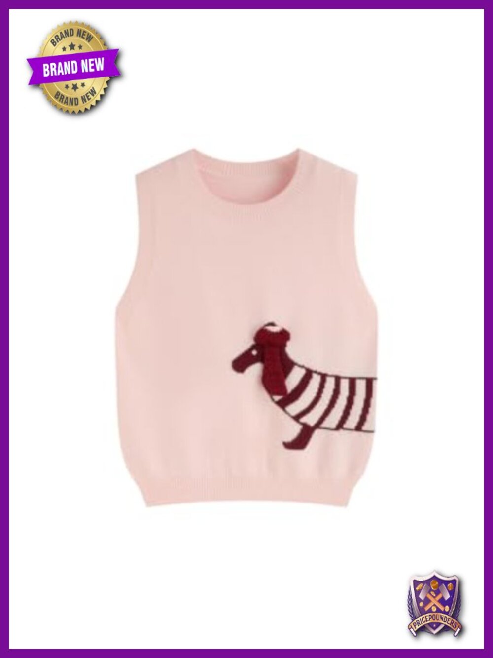 Sleeveless Knit Sweater Vest Pullover Crew Neck Casual Layer
